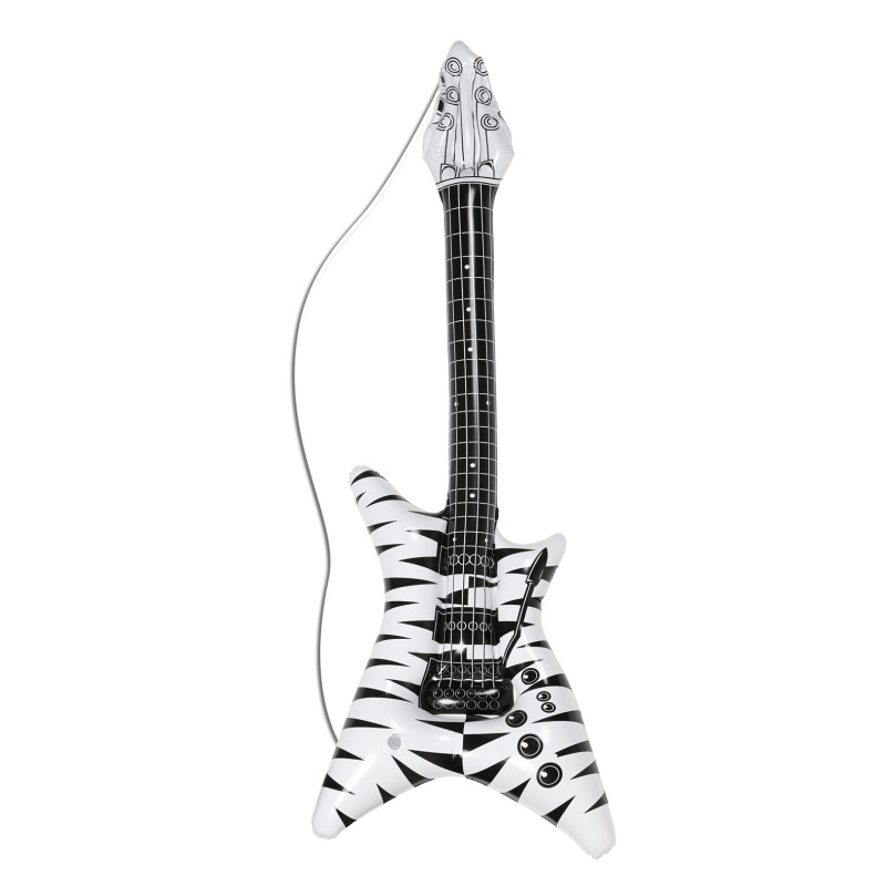 Nafukovacia gitara zebra PVC